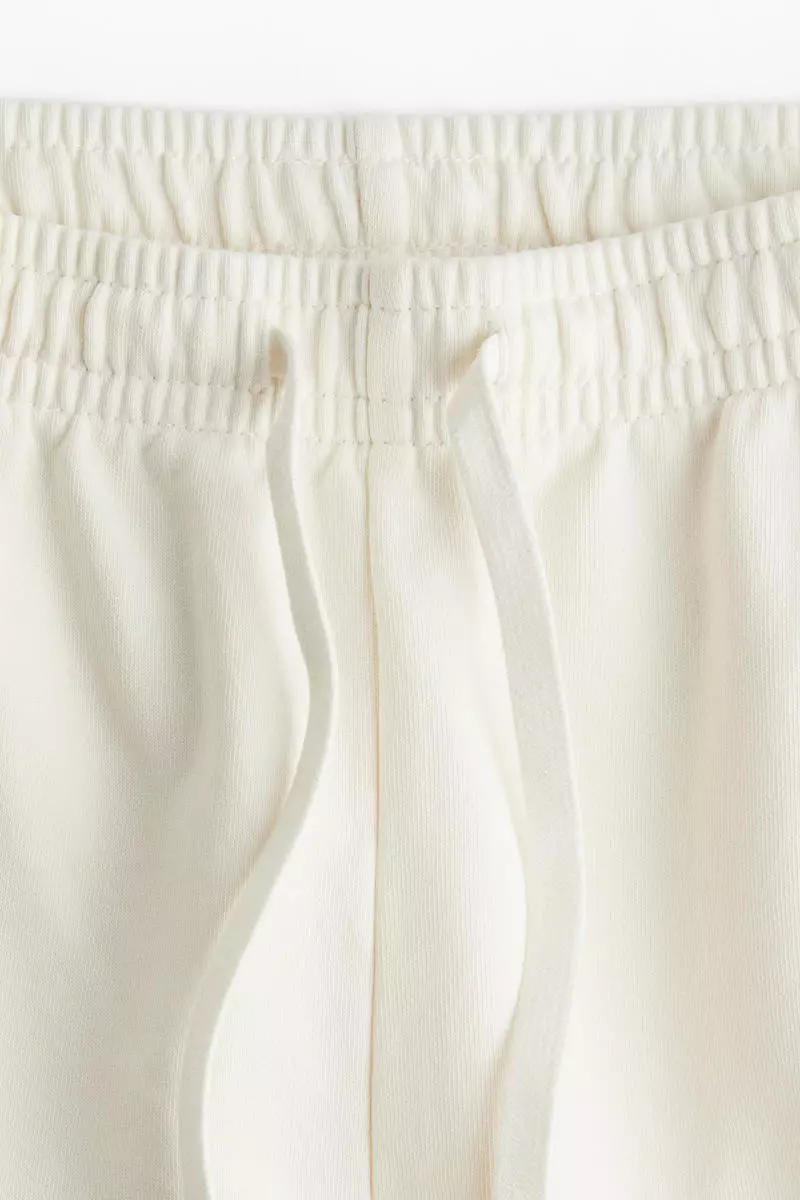 Washed cotton sweatshorts
