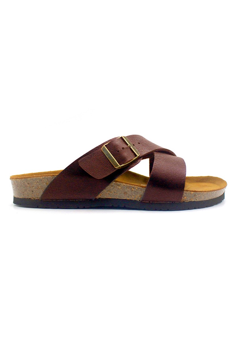 Frankfurt - Red Leather Sandals & Flip Flops