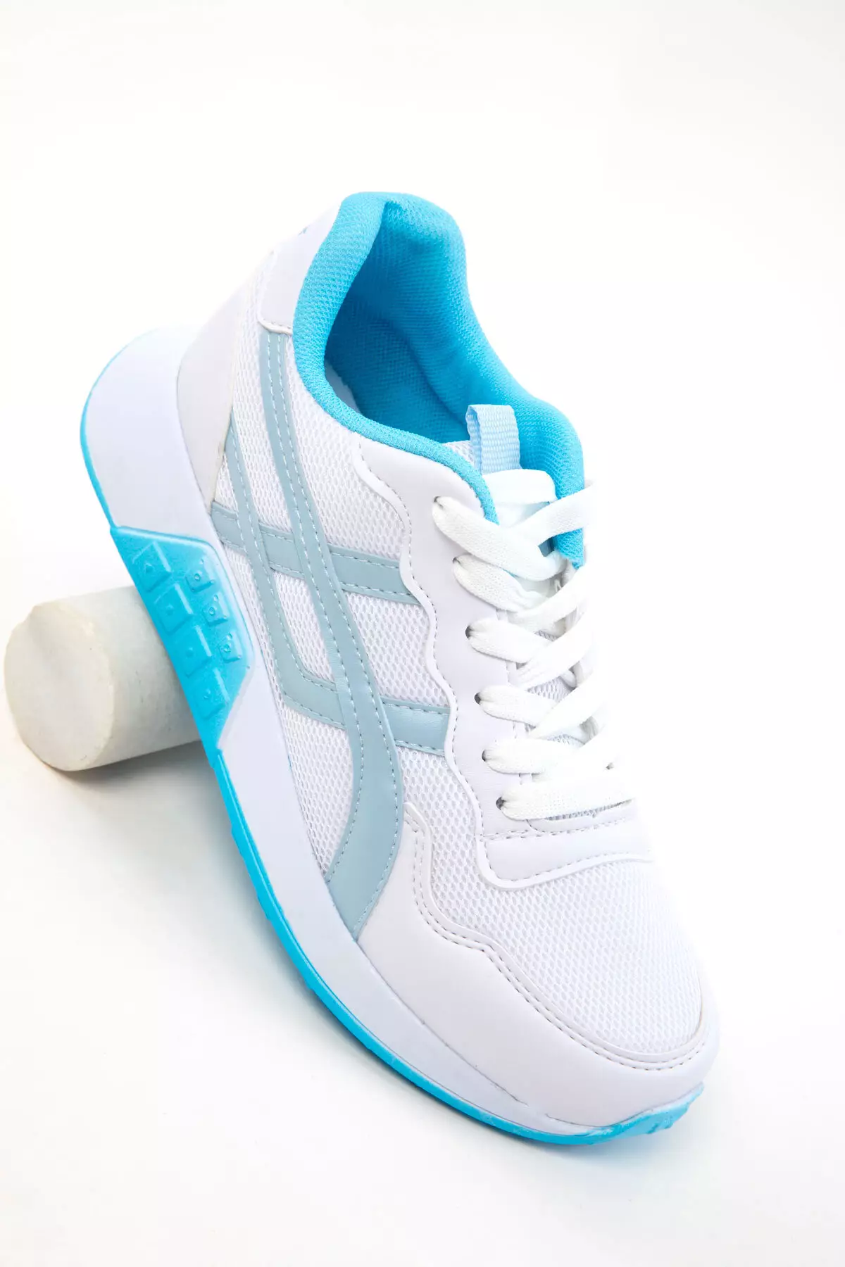 White-Blue Women's Sneaker 20654