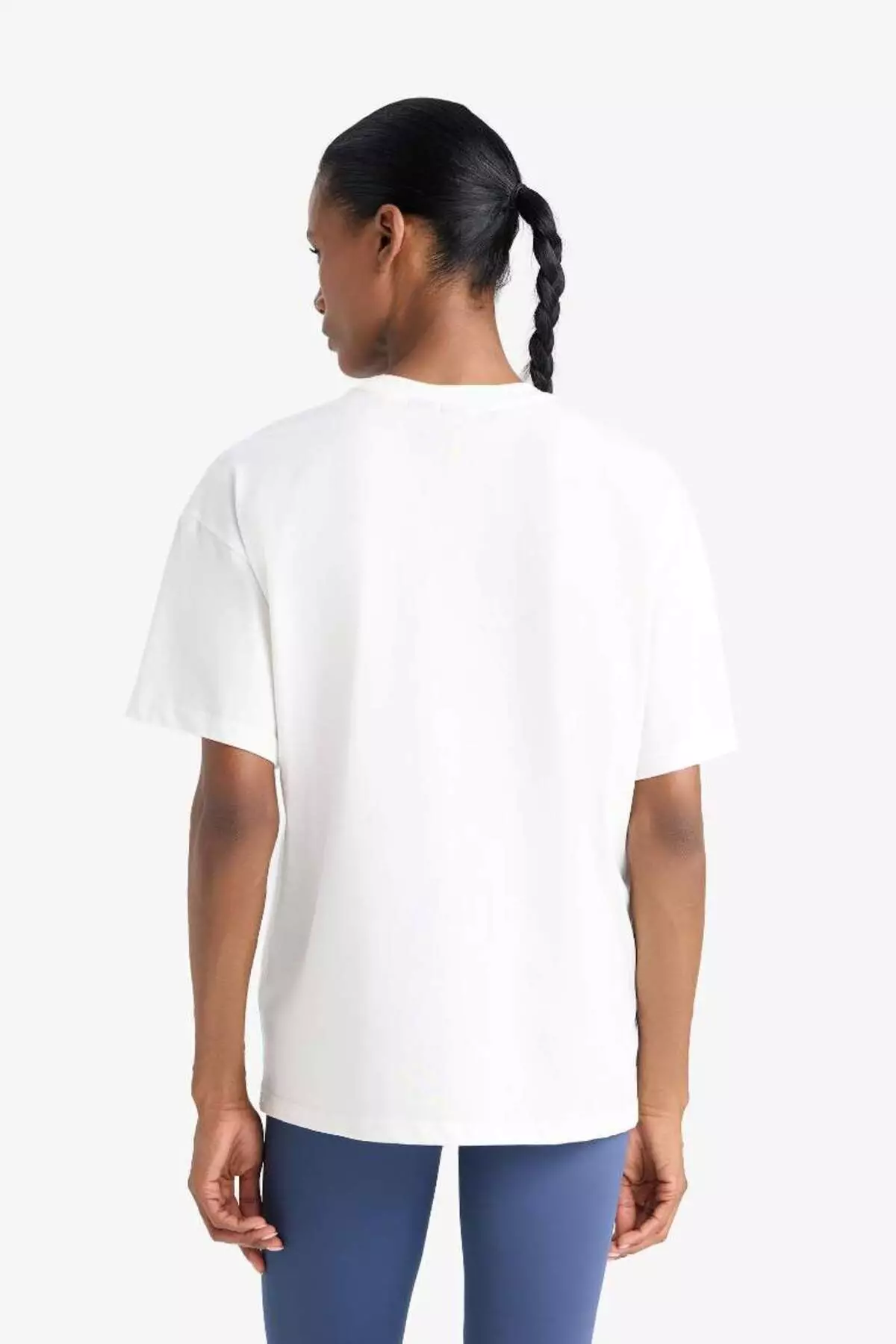 Defactofit Nba Wordmark Oversize Wide Fit Crew Neck Printed Short Sleeve T-Shirt T5506Az25Sm