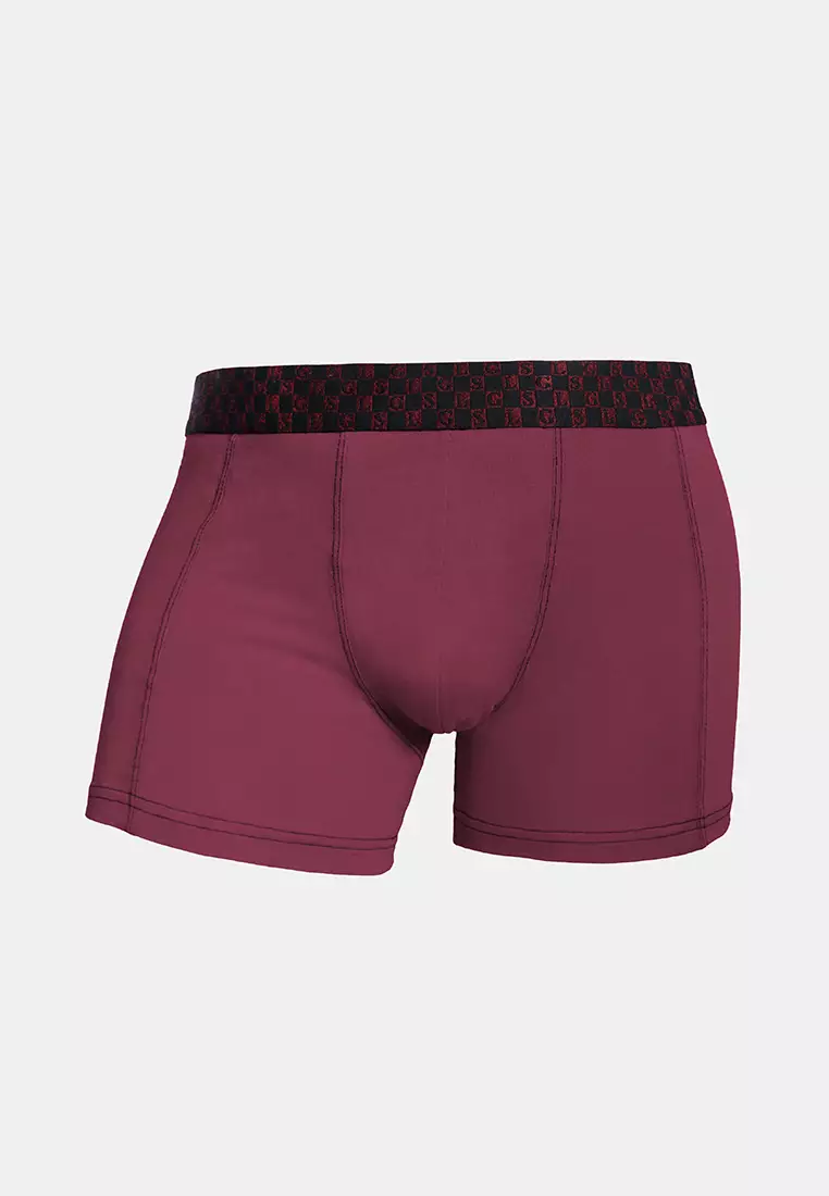 LGS Underwear - Boxer - Paket 3 - Biru Hitam Merah - Size Besar - LEBX.002.677.3.7C