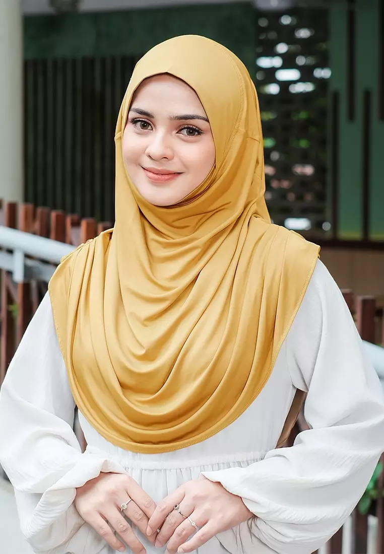 HIJAB INSTAN FATHIA - MUSTARD