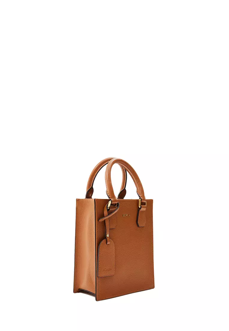 Rust Gladiosa Monogram Mini Tote Bag