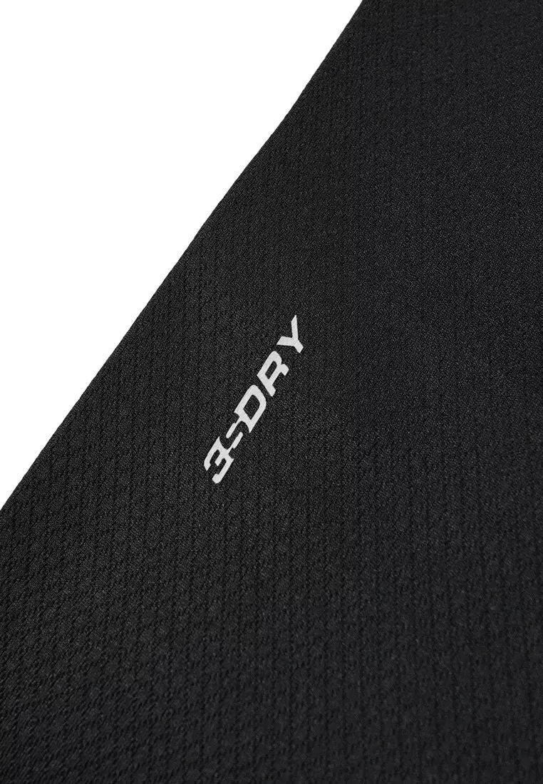 3Second Men's Collar Jersey T-Shirt Short Sleeve Relaxed Fit Polyester Pele OL-320725