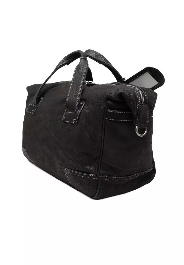 Pre-Loved Loewe Nubuck Anagram Satchel