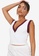 MISSGUIDED white V-Neck Contrast Binding Top EECDFAAA794A3FGS_1