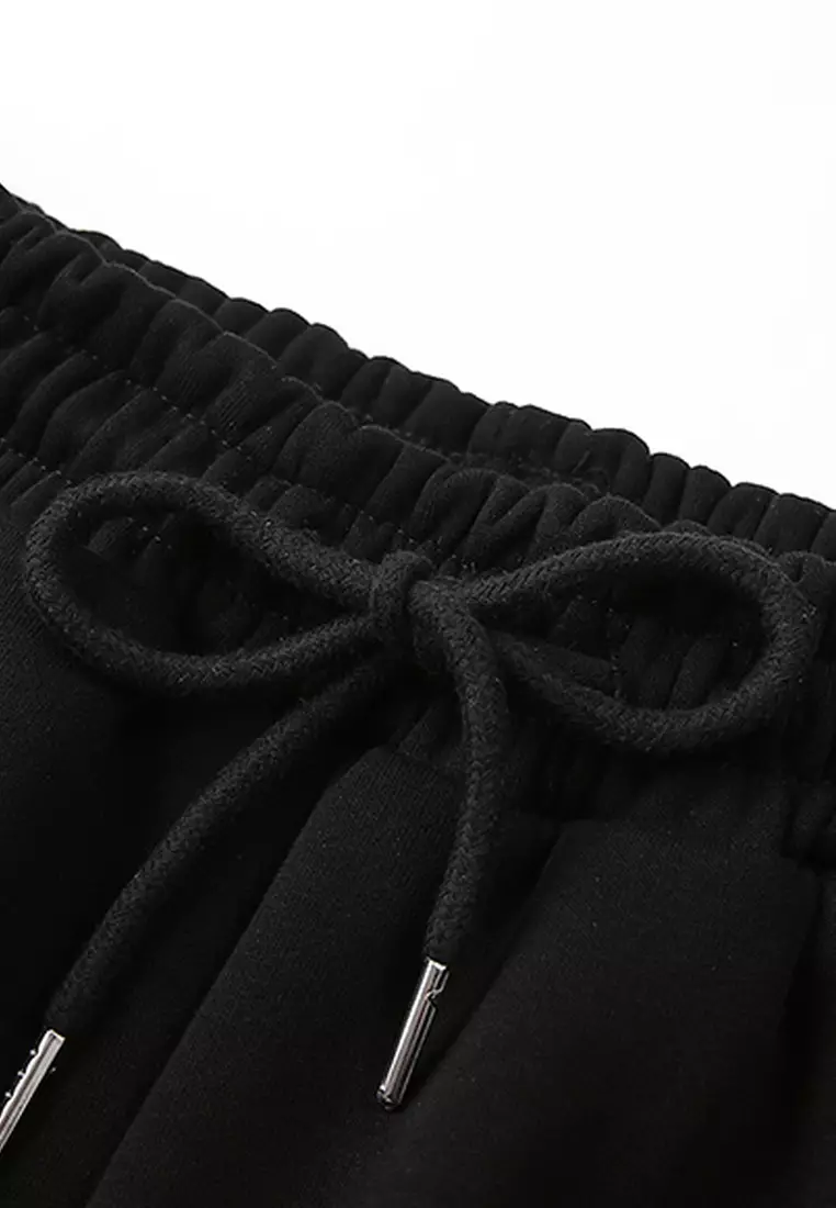 Elastic Waist Casual Warm Sports Pants (Plus Velvet)