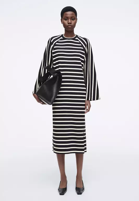 Jersey Midi Column Dress