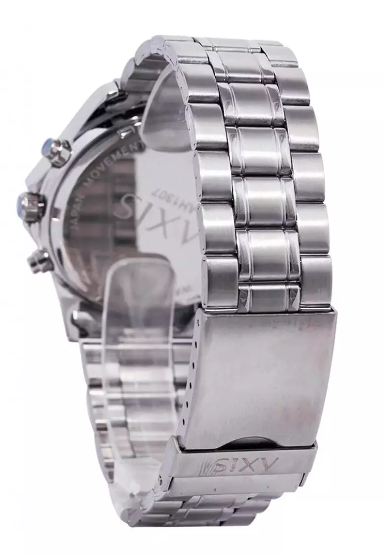 Buy Axis Axis Leonardo Silver Stainless Steel Watch For Men AH1307-0103 ...