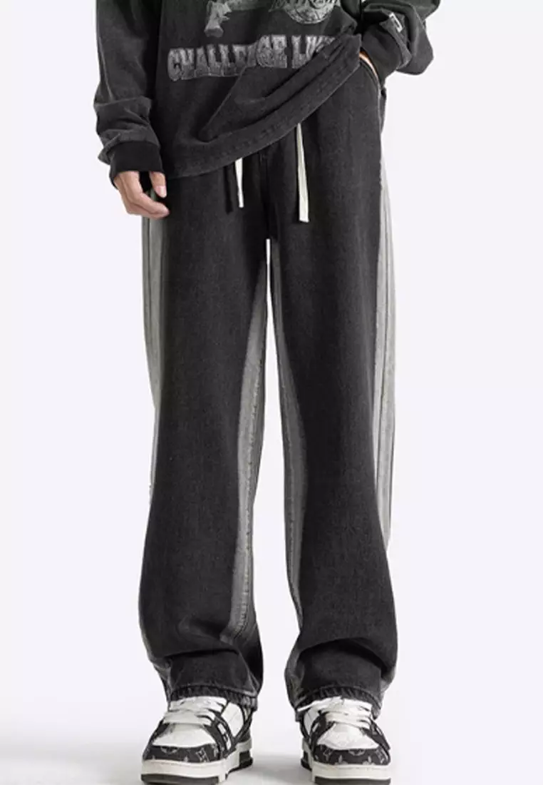 New American Retro Large Straight Leg Jeans CA091911