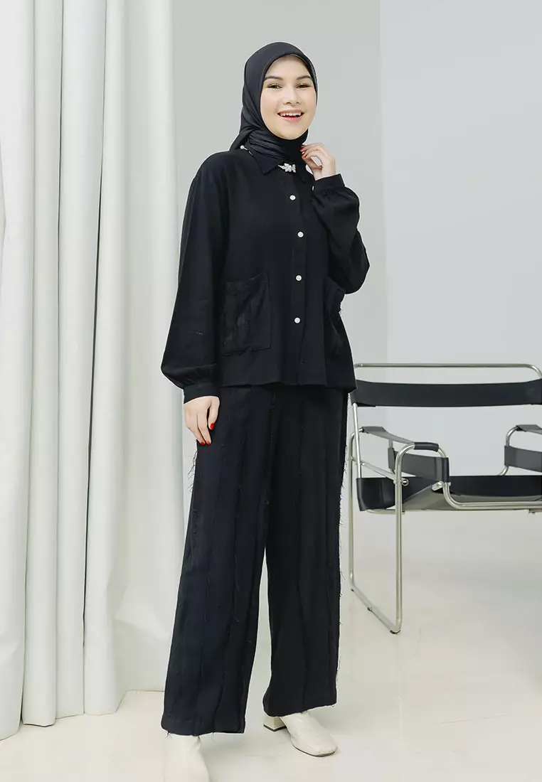 Tale Linen Set Black