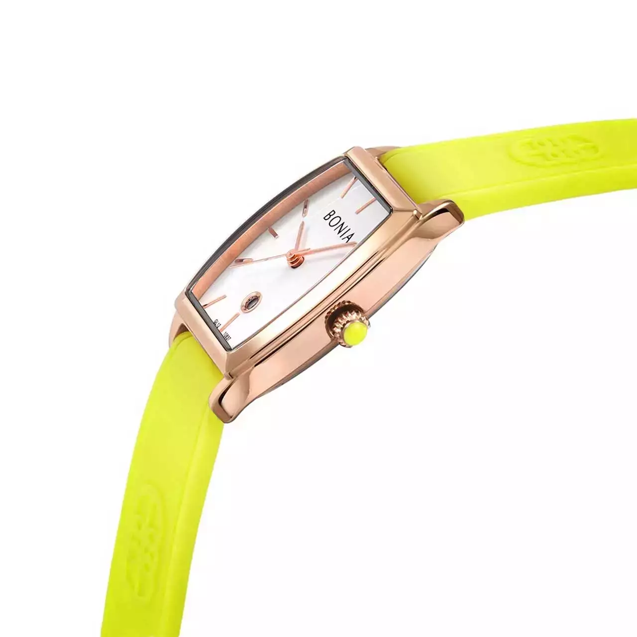 Jam Tangan Wanita Bonia White Dial Silicone Strap Analog B10837-2572