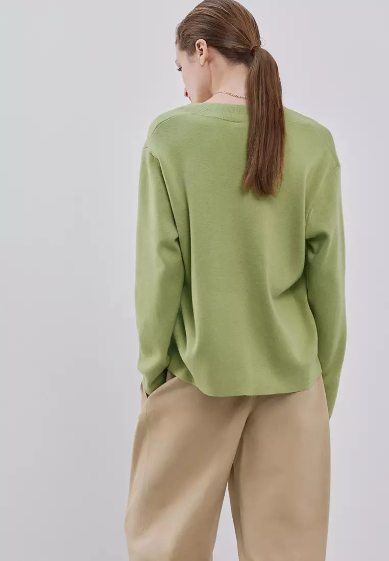 V-Neck Knit Sweater