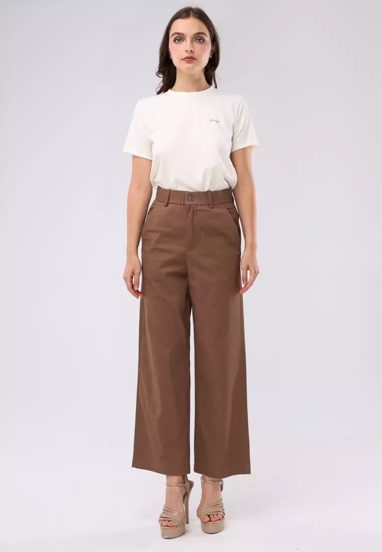 Colored Wide Leg Pants Ladies