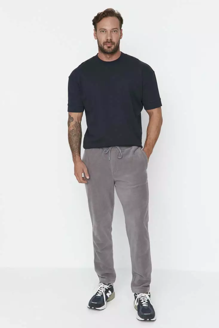 Gray Sweatpants Trend Regular Fit Sweatpants