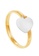 HABIB gold HABIB Oro Italia Amore Ginette White and Yellow Gold Ring, 916 Gold B94CCAC01553A5GS_1
