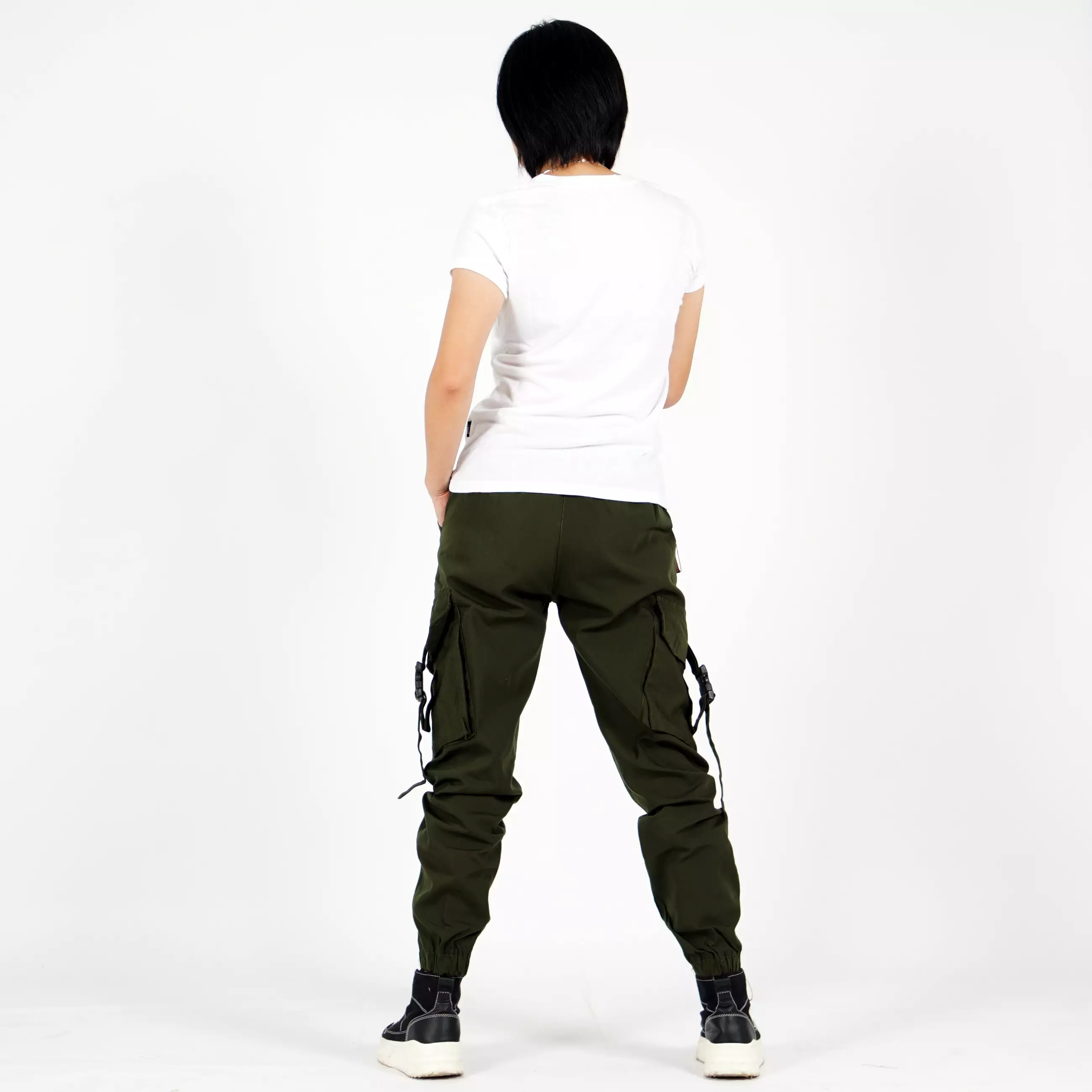  ARTHA Celana Hypebeast Celana Wanita Celana Cargo Jogger Pant - ARMY