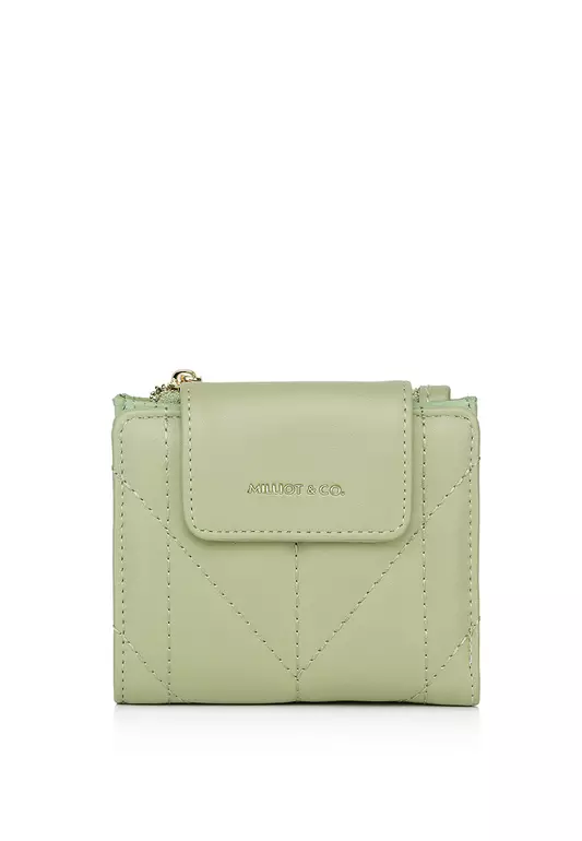 Viean Quilted Top Zip Mini Wallet