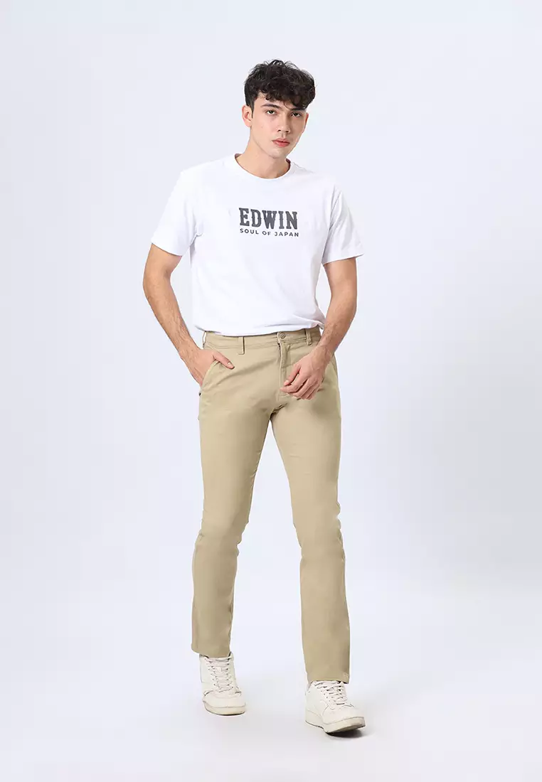 FERANDO CHINOS - KHAKY Celana Panjang - Bottoms Man Slim Fit