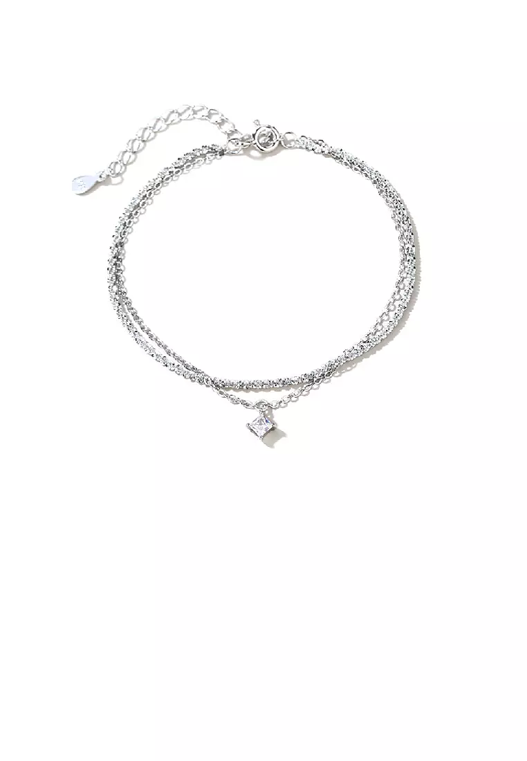 Simply silver simply cheap brilliant bracelet