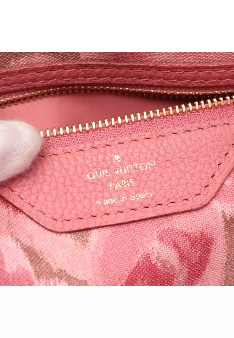 Louis Vuitton Preloved Monogram Ikat Flower Neverfull Tote Bag