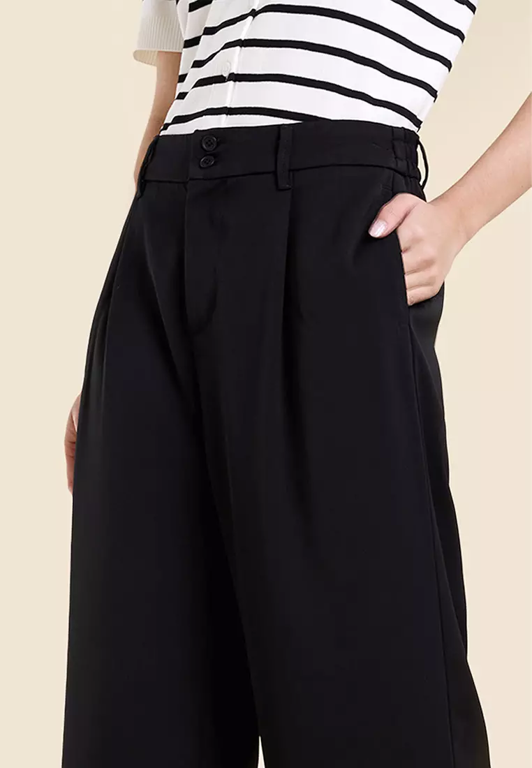 Dress Code Wide Pleated Pants