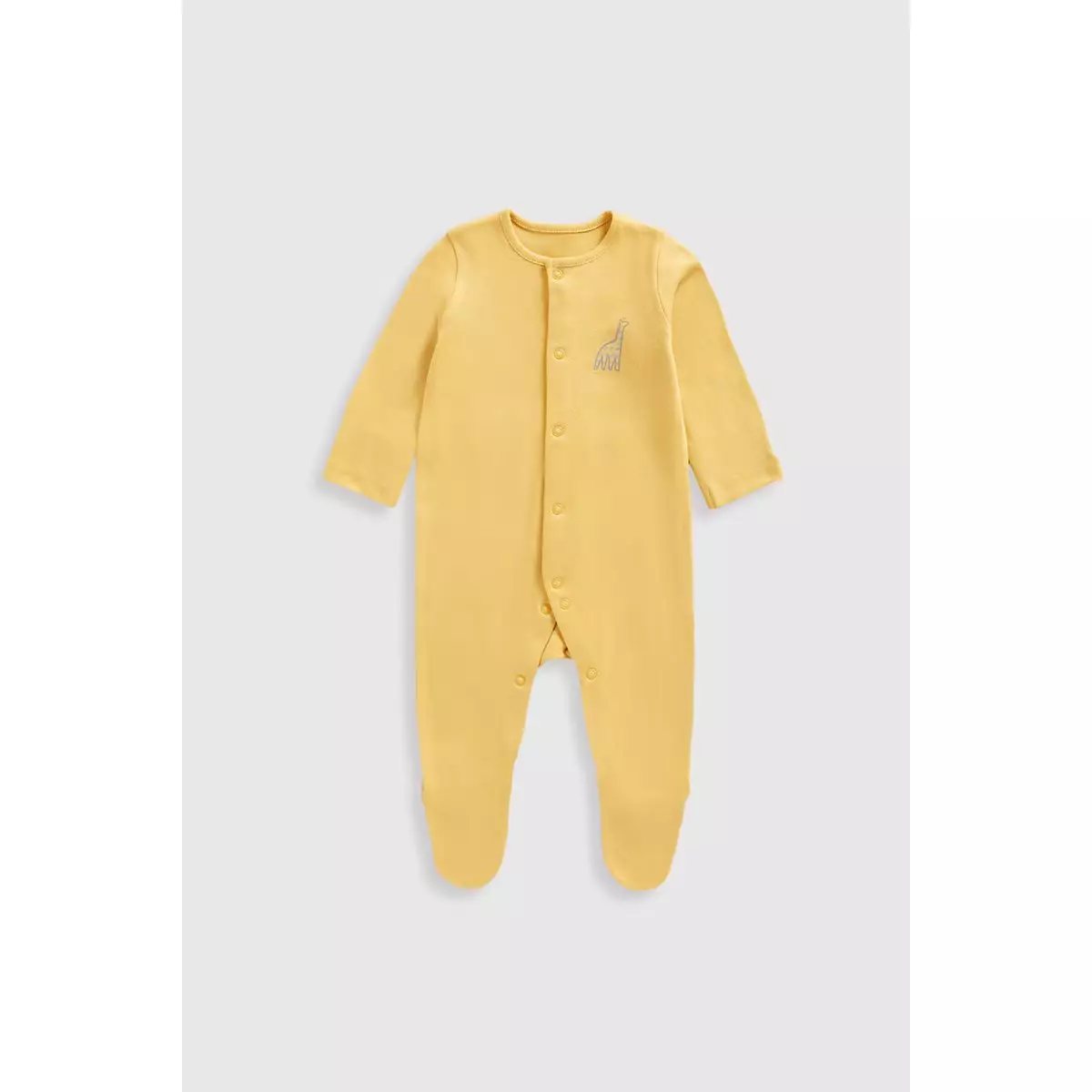 Mothercare Safari Baby Sleepsuits - 3 Pack - Set Pakaian Tidur Bayi Laki-laki (Kuning)