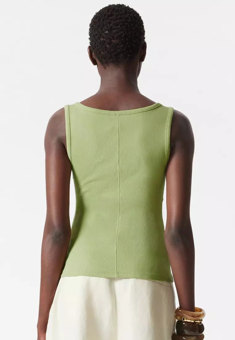 Buckle-Detailed Tank Top