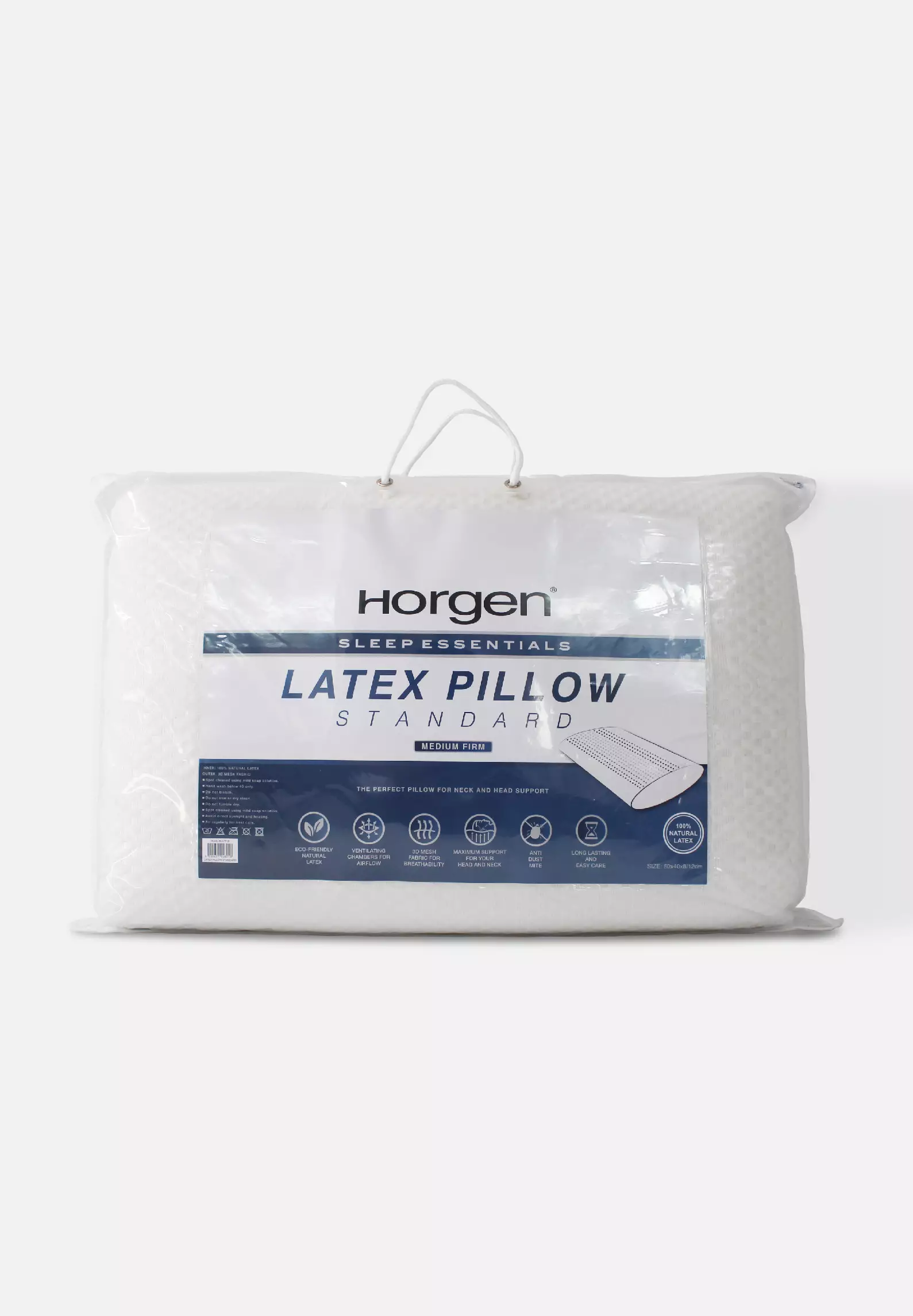 Buy Latex Pillow Standard (Medium Firm) 100 Natural Latex (Sleep Essentials Collection