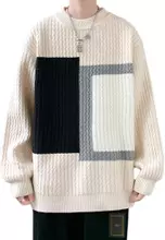 Buy Twenty Eight Shoes Color Matching Jacquard Knit Sweater