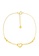 DS Jewelry gold SDAT-017: 18K-YG Ball with Heart Anklet D83F5AC71B729AGS_1
