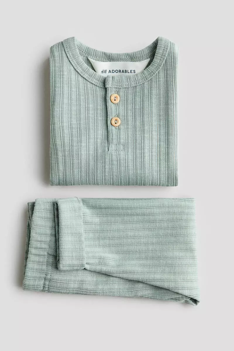 2-piece ribbed jersey set