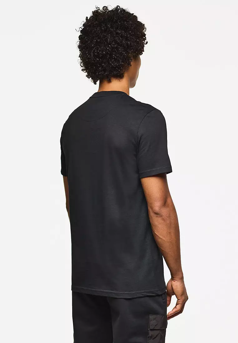 MENS BLACK STINIVA PARACHUTE POCKET TEE