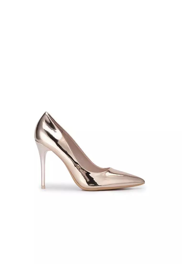 Metallic on sale pump heels