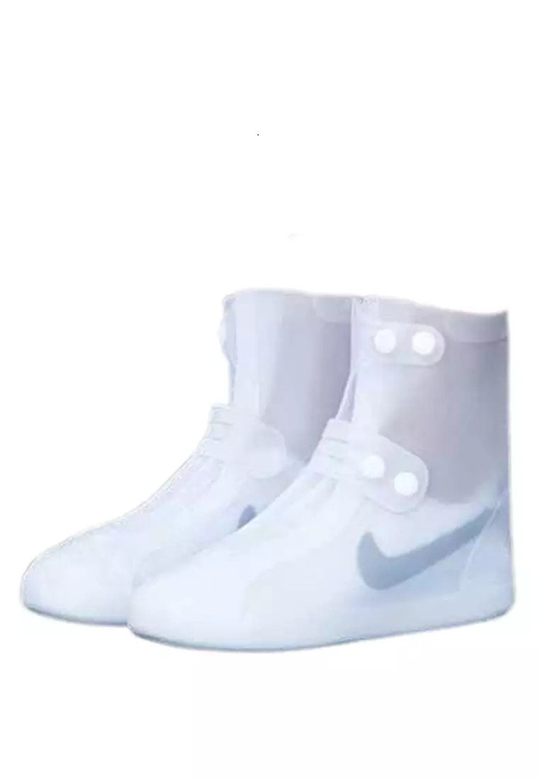 Anari Cover Sepatu Hujan Reusable Rain Boot Unisex Anti Slip Elegant Design Material PVC ORIGINAL - White
