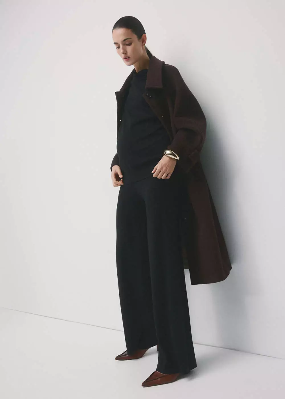 Sweater lipit kerah perkins