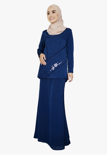 Kurung Organza With Beads from Zoe Arissa in Blue