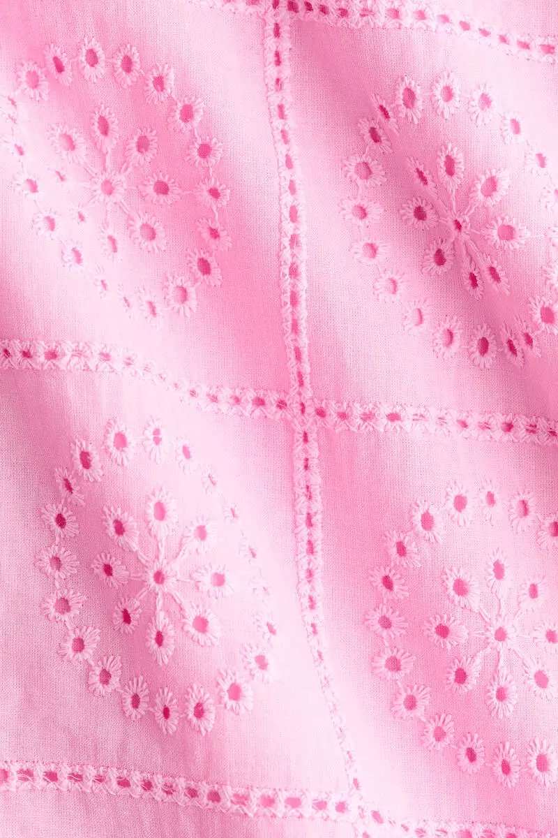 Tie-strap broderie anglaise dress