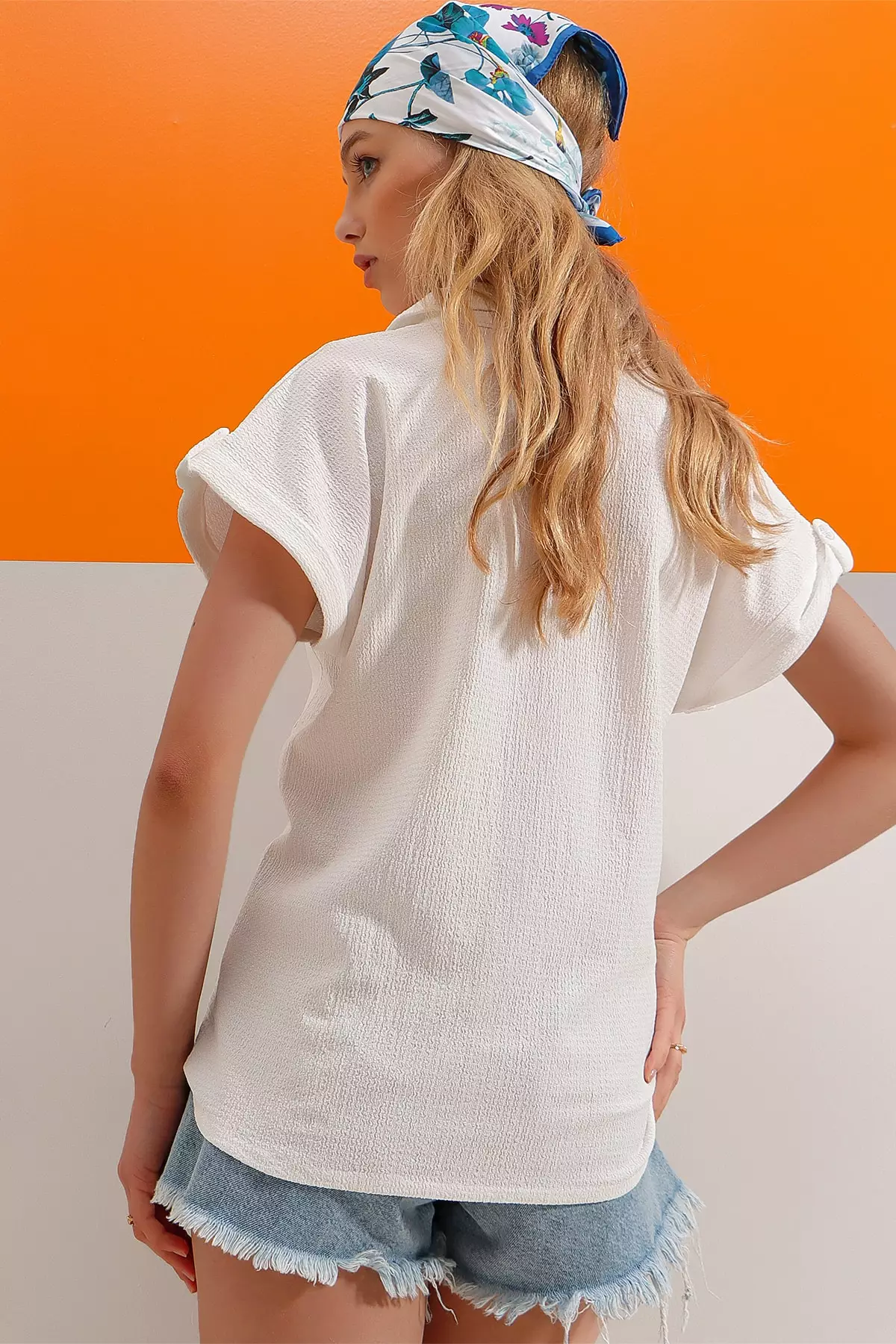 Textured Short Sleeves Shirt