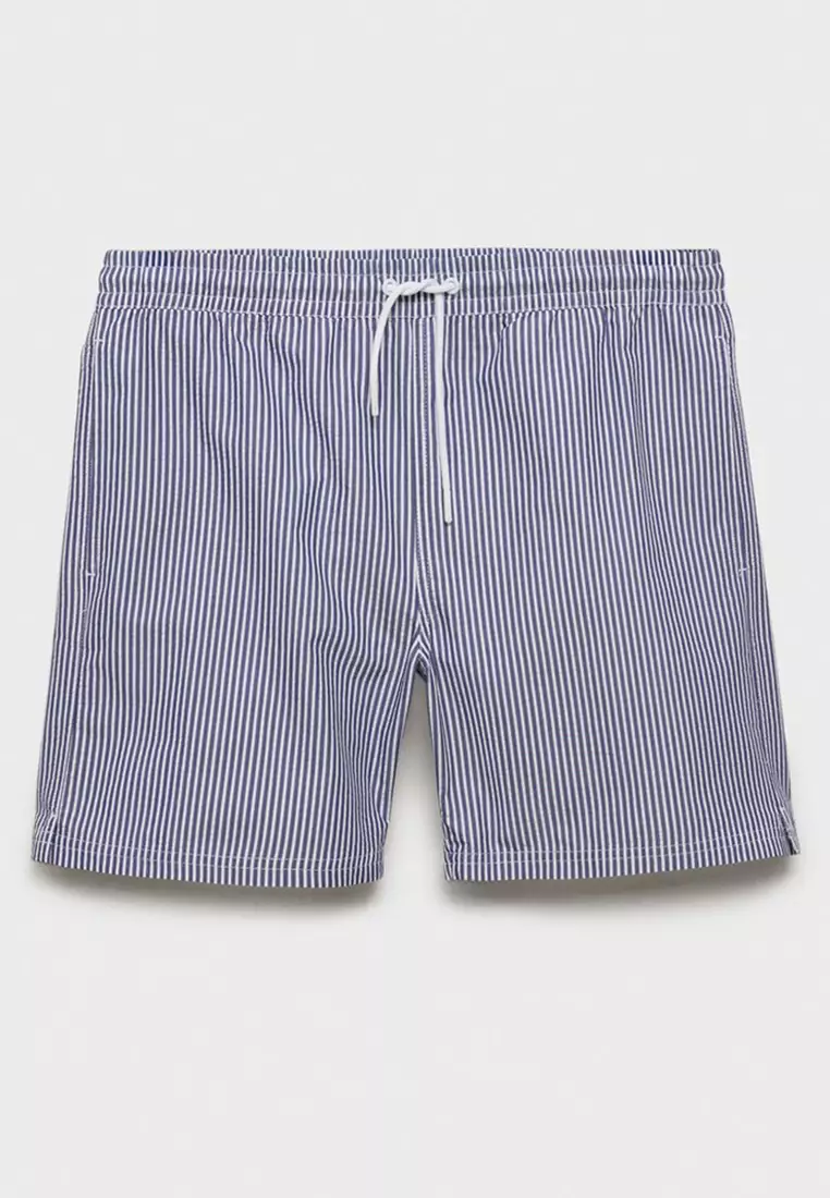 Seersucker Swimming Trunks