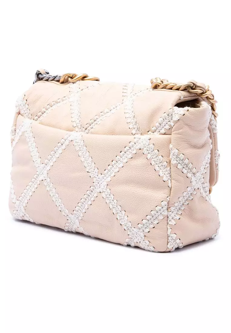 Pre-Loved Chanel Large Crochet Calfskin 19 Flap