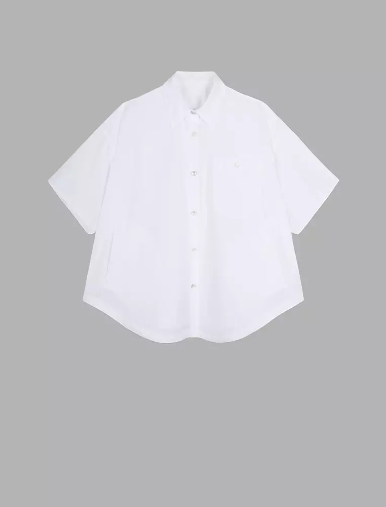Loose Fit Minimalist Short Sleeve Shirt