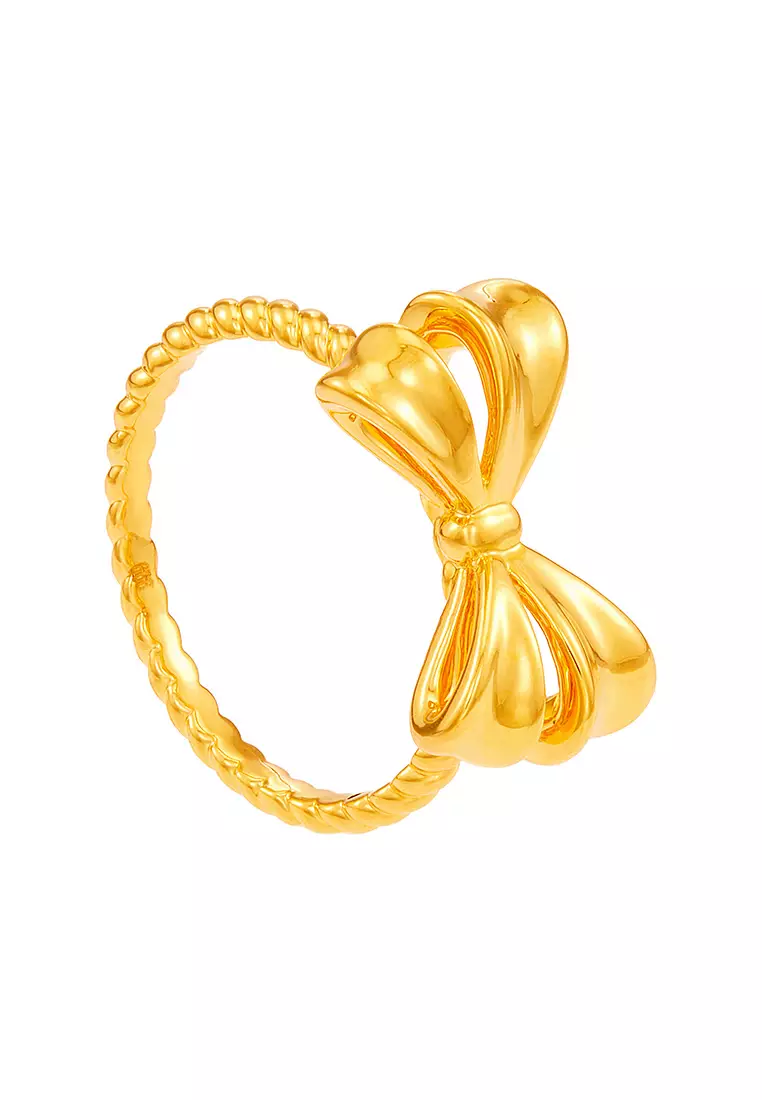HABIB 999/24K Yellow Gold Ring (Ribbon) 9GR00561224