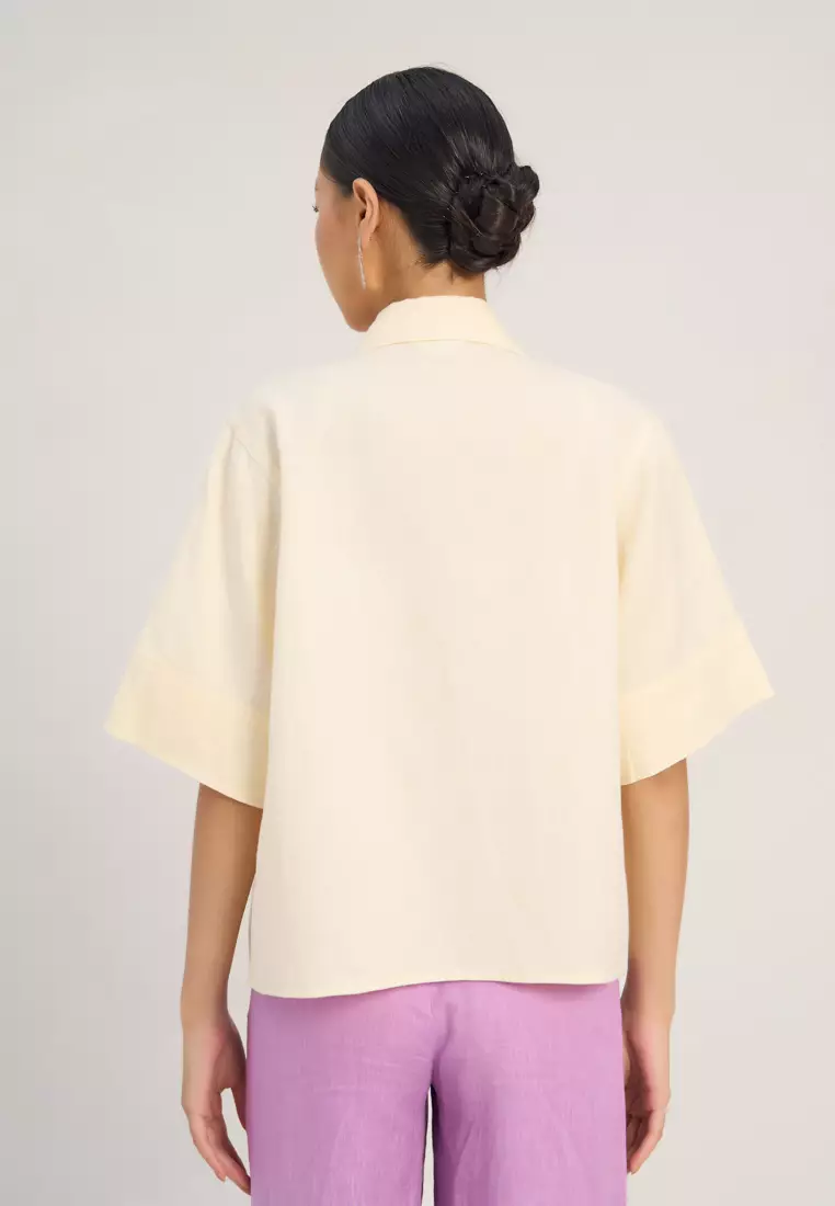 Light Yellow Chemise Top