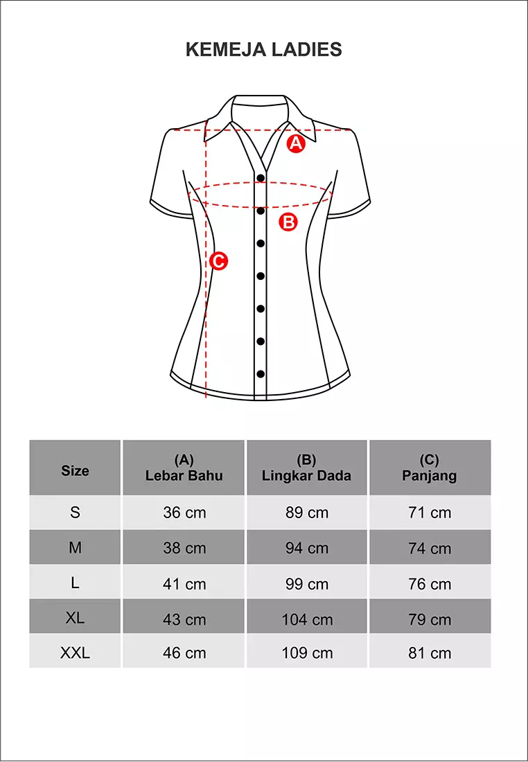 LGS - Kemeja Casual Wanita - Lengan Panjang - Putih - Motif Bordir - LSH.373.O1455L.002.CLS