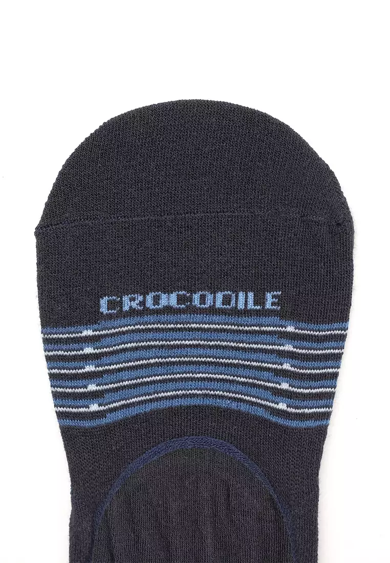 Crocodile SOCK CFCM 0002 Blue - Kaos Kaki Invisible Pria Men Socks