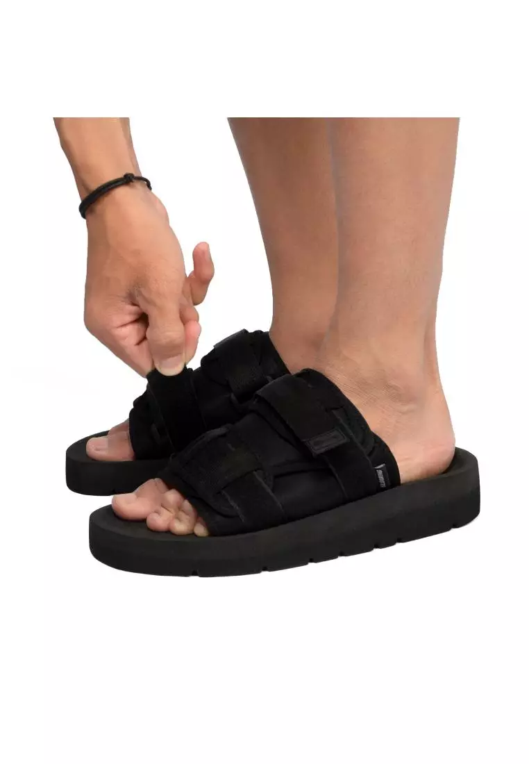 Effervescence Sandal Casual Slip On Black Unisex / Sandal Slide Hiking Adventure