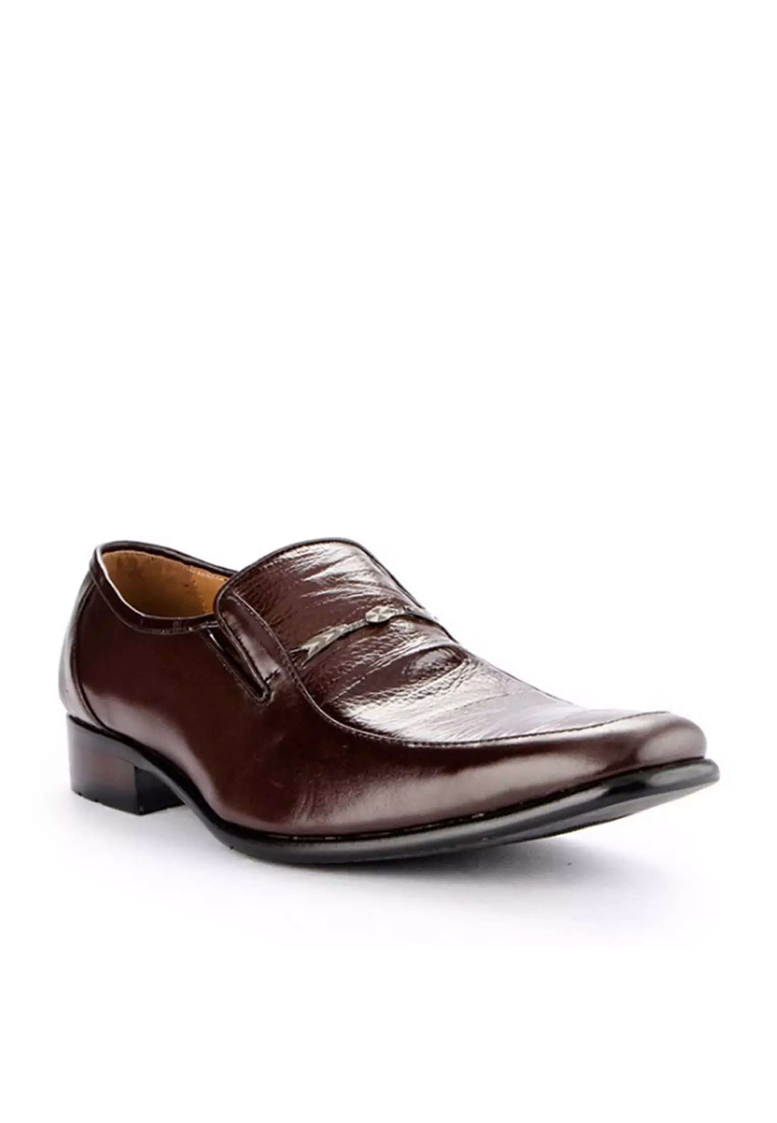 Joan Men Formal Dress Shoes Slip On Pantofel Kulit Asli