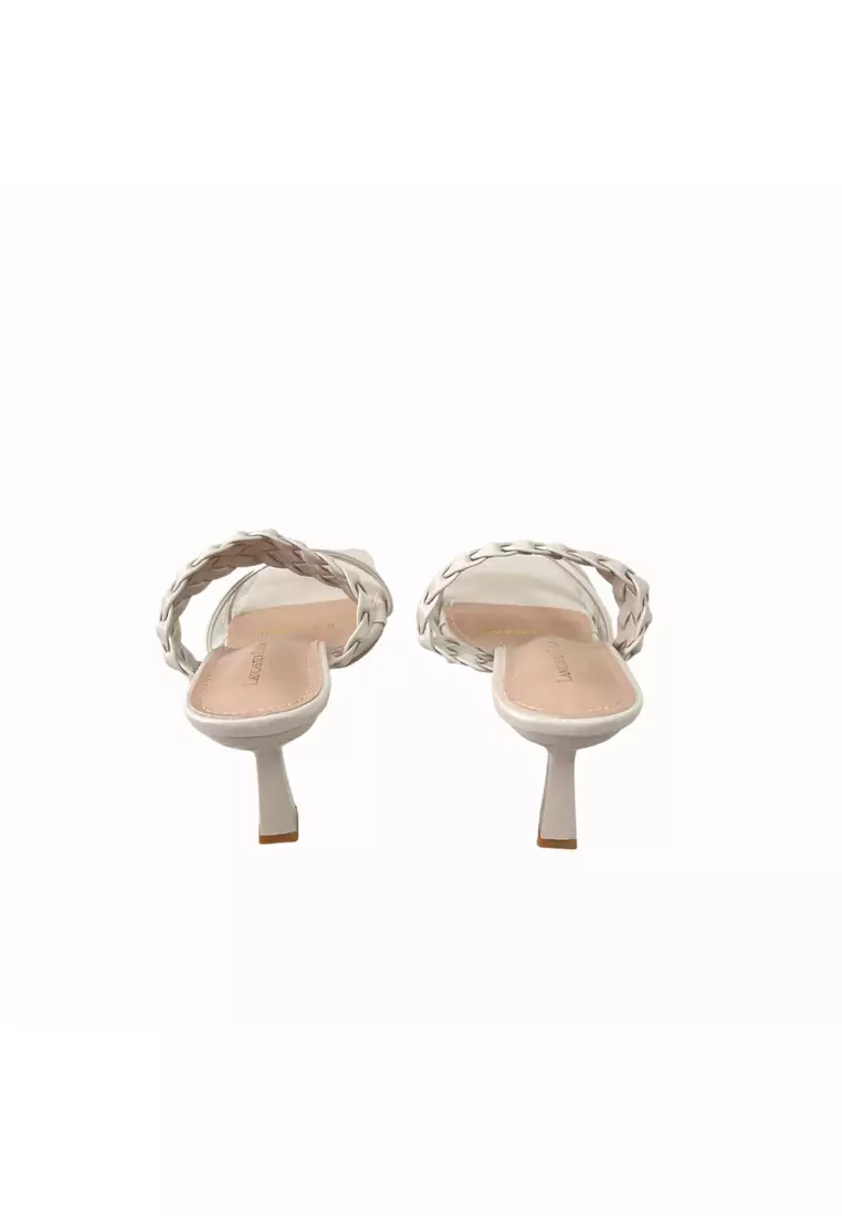Lancaster Polo Women/Lady Open Toe Slip On Sandal Heels