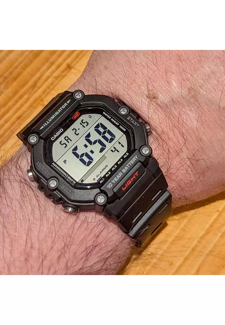 AE-1600H-5AV Men Digital Watch Brown Resin Strap
